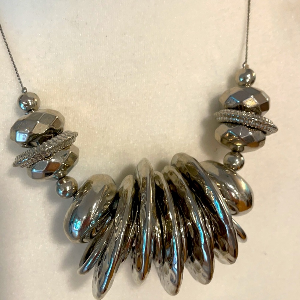 NWT Silver Costume Necklace